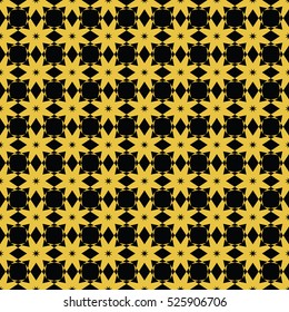 Abstract seamless pattern of black and gold color for wallpapers and background. Seamless line geometric background .Straight Lines Background.
