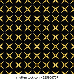 Abstract seamless pattern of black and gold color for wallpapers and background. Seamless line geometric background .Straight Lines Background.