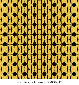 Abstract seamless pattern of black and gold color for wallpapers and background. Seamless line geometric background .Straight Lines Background.