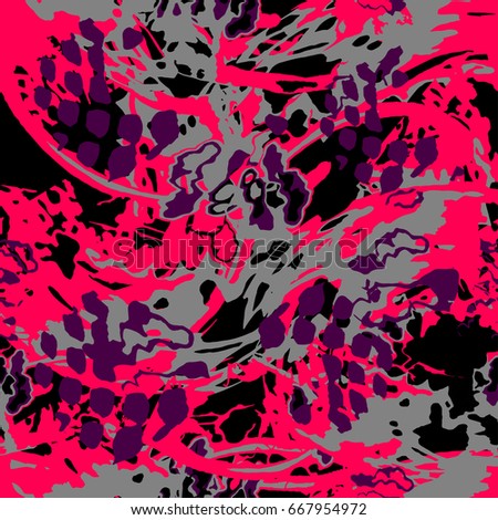 Abstract Seamless Pattern Black Pink Grey Stock Vector Royalty Free