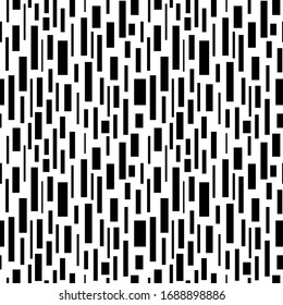 ABSTRACT SEAMLESS PATTERN WITH BLACK RECTANGLES ON A WHITE BACKGROUND