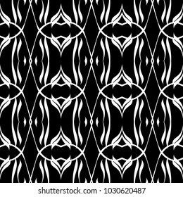 Abstract seamless pattern of black and white color for wallpapers and background.
