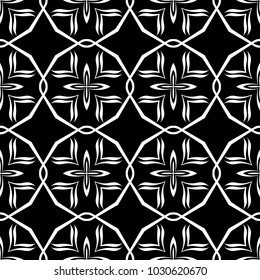 Abstract seamless pattern of black and white color for wallpapers and background.
