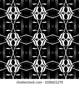 Abstract seamless pattern of black and white color for wallpapers and background.
