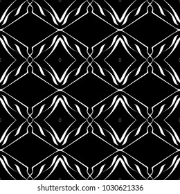 Abstract seamless pattern of black and white color for wallpapers and background.

