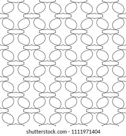 Abstract seamless pattern. Black and white texture. Ornamental stylish background.