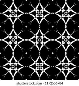 Abstract seamless pattern of black and white color for wallpapers and background. 