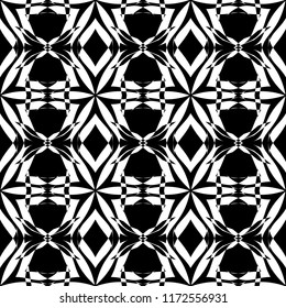 Abstract seamless pattern of black and white color for wallpapers and background. 