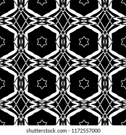 Abstract seamless pattern of black and white color for wallpapers and background. 