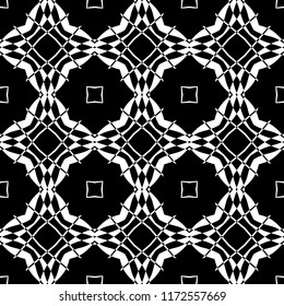 Abstract seamless pattern of black and white color for wallpapers and background
