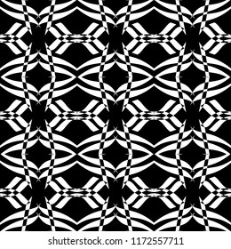 Abstract seamless pattern of black and white color for wallpapers and background

