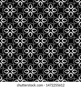 Abstract seamless pattern of black and white color for wallpapers and background. 
