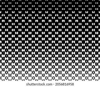 Abstract. Seamless pattern black and white geometric gradient shape. Vector. 