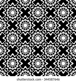 abstract seamless pattern black and white Vector seamless pattern. Seamless background pattern. Modern stylish texture. Repeating geometric.