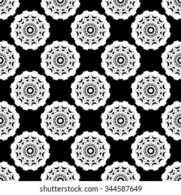 abstract seamless pattern black and white Vector seamless pattern. Seamless background pattern. Modern stylish texture. Repeating geometric.
