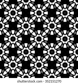 abstract seamless pattern ,black and white Vector seamless pattern. Seamless background pattern. Modern stylish texture. Repeating geometric.