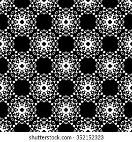 abstract seamless pattern ,black and white Vector seamless pattern. Seamless background pattern. Modern stylish texture. Repeating geometric.