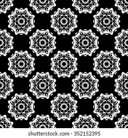 abstract seamless pattern ,black and white Vector seamless pattern. Seamless background pattern. Modern stylish texture. Repeating geometric.