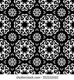abstract seamless pattern ,black and white Vector seamless pattern. Seamless background pattern. Modern stylish texture. Repeating geometric.