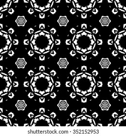 abstract seamless pattern ,black and white Vector seamless pattern. Seamless background pattern. Modern stylish texture. Repeating geometric.