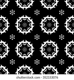 abstract seamless pattern ,black and white Vector seamless pattern. Seamless background pattern. Modern stylish texture. Repeating geometric.