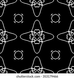 abstract seamless pattern ,black and white Vector seamless pattern. Seamless background pattern. Modern stylish texture. Repeating geometric.