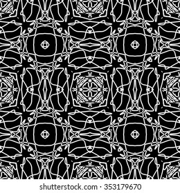 abstract seamless pattern ,black and white Vector seamless pattern. Seamless background pattern. Modern stylish texture. Repeating geometric.