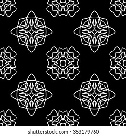 abstract seamless pattern ,black and white Vector seamless pattern. Seamless background pattern. Modern stylish texture. Repeating geometric.