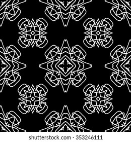 abstract seamless pattern ,black and white Vector seamless pattern. Seamless background pattern. Modern stylish texture. Repeating geometric.