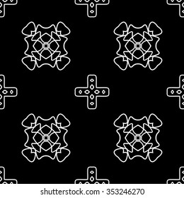 abstract seamless pattern ,black and white Vector seamless pattern. Seamless background pattern. Modern stylish texture. Repeating geometric.