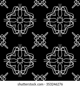 abstract seamless pattern ,black and white Vector seamless pattern. Seamless background pattern. Modern stylish texture. Repeating geometric.