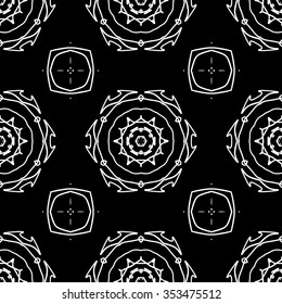 abstract seamless pattern ,black and white Vector seamless pattern. Seamless background pattern. Modern stylish texture. Repeating geometric.