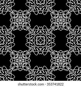 abstract seamless pattern ,black and white Vector seamless pattern. Seamless background pattern. Modern stylish texture. Repeating geometric.