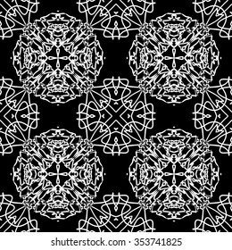 abstract seamless pattern ,black and white Vector seamless pattern. Seamless background pattern. Modern stylish texture. Repeating geometric.