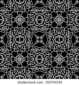 abstract seamless pattern ,black and white Vector seamless pattern. Seamless background pattern. Modern stylish texture. Repeating geometric.