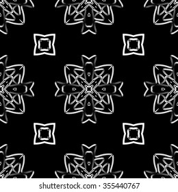 abstract seamless pattern ,black and white Vector seamless pattern. Seamless background pattern. Modern stylish texture. Repeating geometric.