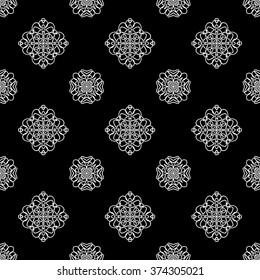 abstract seamless pattern ,black and white Vector seamless pattern. Seamless background pattern. Modern stylish texture. Repeating geometric.