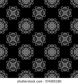 abstract seamless pattern ,black and white Vector seamless pattern. Seamless background pattern. Modern stylish texture. Repeating geometric.