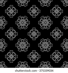 abstract seamless pattern ,black and white Vector seamless pattern. Seamless background pattern. Modern stylish texture. Repeating geometric.