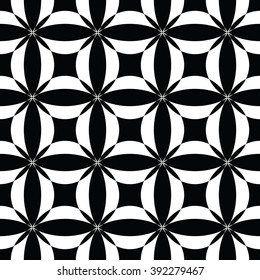 abstract seamless pattern ,black and white Vector seamless pattern. Seamless background pattern. Modern stylish texture. Repeating geometric.