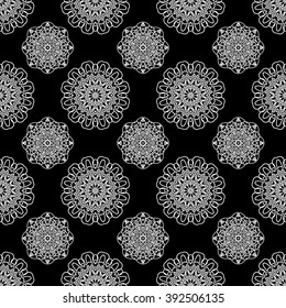 abstract seamless pattern ,black and white Vector seamless pattern. Seamless background pattern. Modern stylish texture. Repeating geometric.