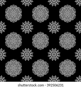 abstract seamless pattern ,black and white Vector seamless pattern. Seamless background pattern. Modern stylish texture. Repeating geometric.
