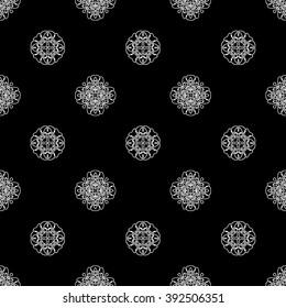 abstract seamless pattern ,black and white Vector seamless pattern. Seamless background pattern. Modern stylish texture. Repeating geometric.