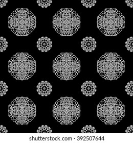 abstract seamless pattern ,black and white Vector seamless pattern. Seamless background pattern. Modern stylish texture. Repeating geometric.