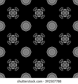 abstract seamless pattern ,black and white Vector seamless pattern. Seamless background pattern. Modern stylish texture. Repeating geometric.