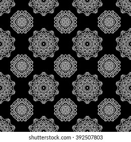 abstract seamless pattern ,black and white Vector seamless pattern. Seamless background pattern. Modern stylish texture. Repeating geometric.