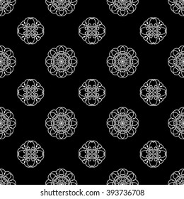 abstract seamless pattern ,black and white Vector seamless pattern. Seamless background pattern. Modern stylish texture. Repeating geometric.