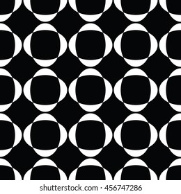 Abstract seamless pattern of black and white color for wallpapers and background.