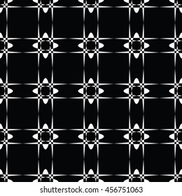 Abstract seamless pattern of black and white color for wallpapers and background.