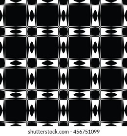 Abstract seamless pattern of black and white color for wallpapers and background.